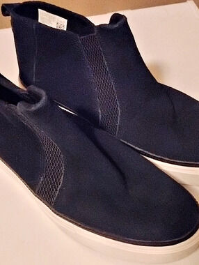 TOMS Percy Mid Platform Sneaker Boot Black